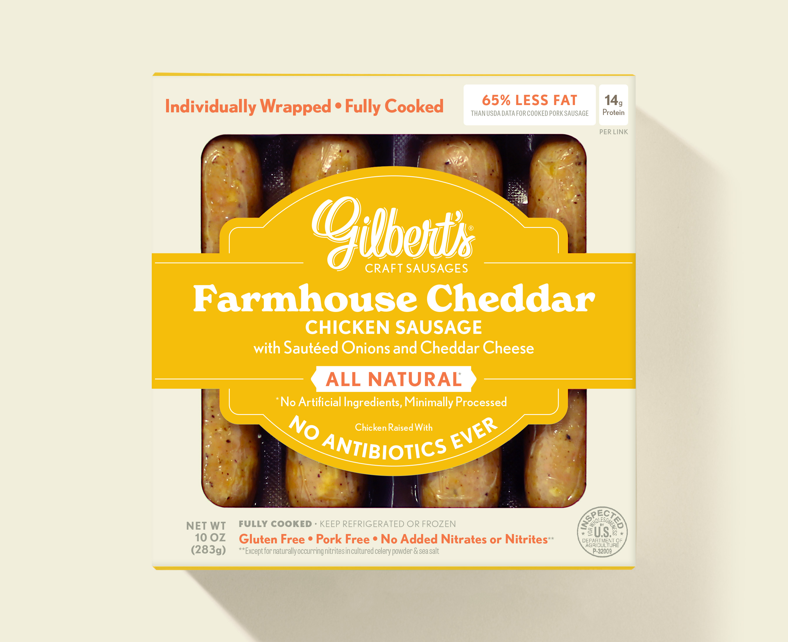 Gilbert's Farmhouse Cheddar Chicken Sausage