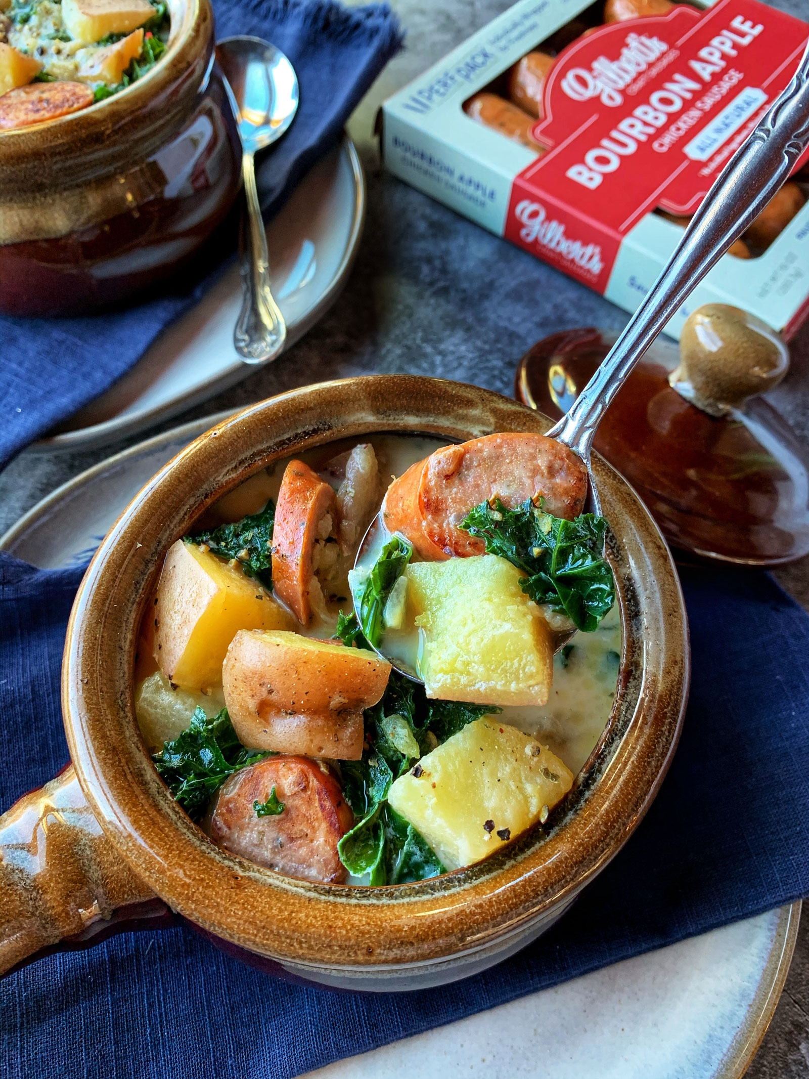 Potato, Sausage & Kale Soup recipe image