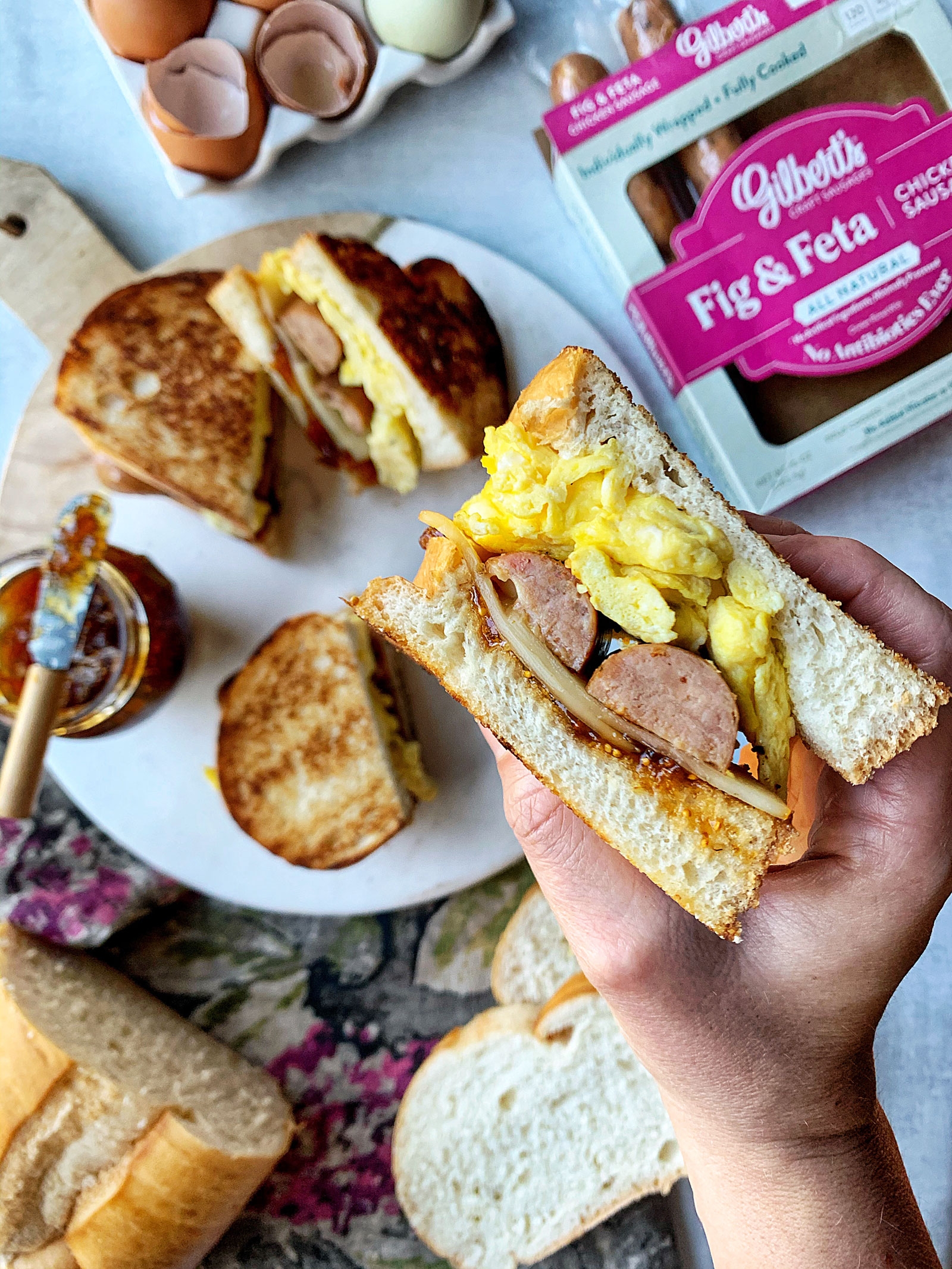 Fig & Feta Breakfast Sandwich recipe image