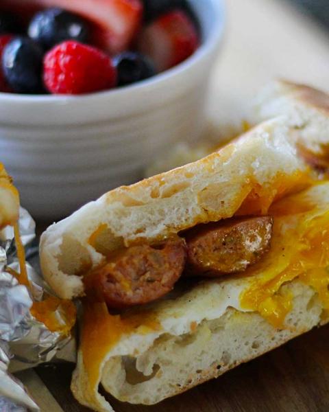 Sausage Breakfast Sandwich recipe image