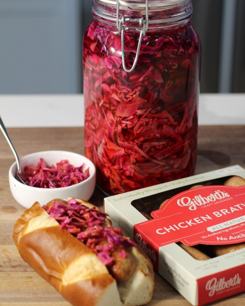 Quick-Pickled Red Cabbage recipe image