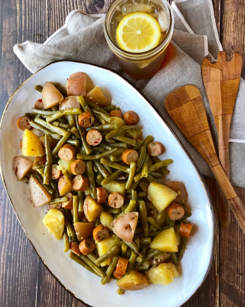 Slow Cooker Green Beans & Potatoes recipe image