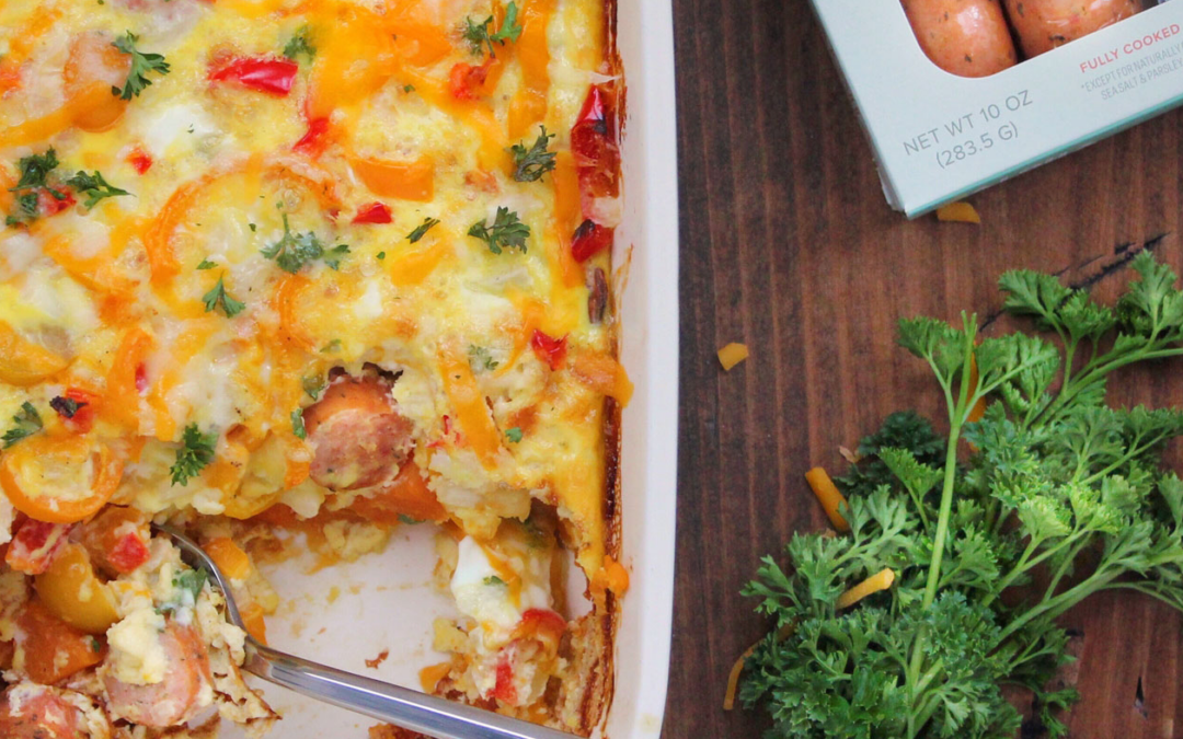 Sweet Chicken Sausage Breakfast Bake