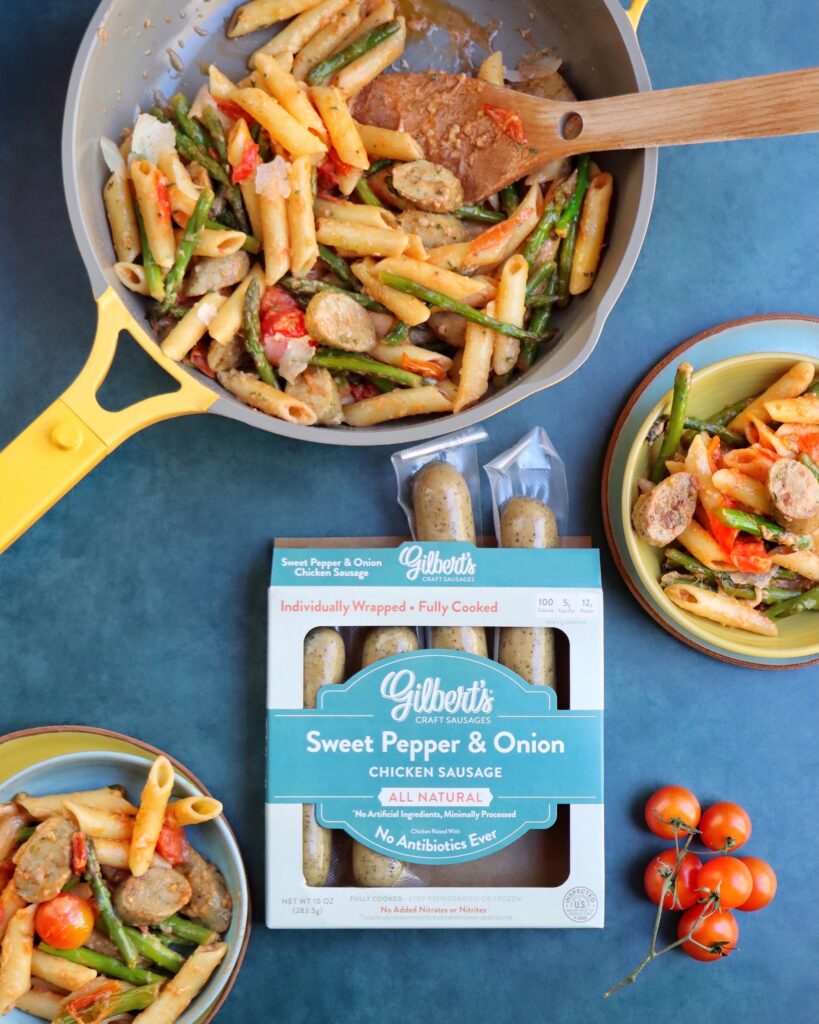 Creamy Sausage Pasta Skillet - Gilbert's Craft Sausages