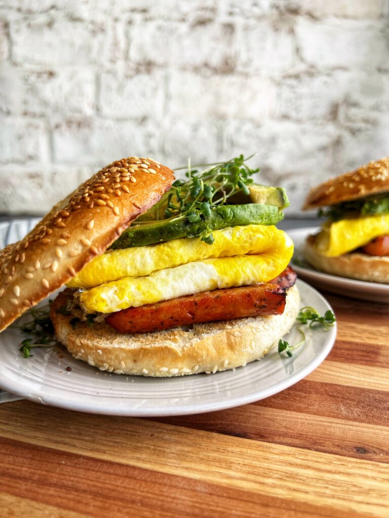 Breakfast Bagel Sandwich - Gilbert's Craft Sausages