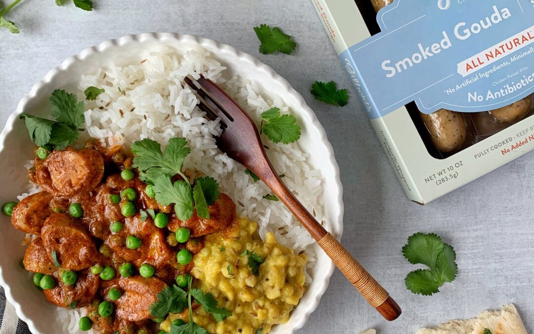 Quick Chicken Sausage Tikka Masala