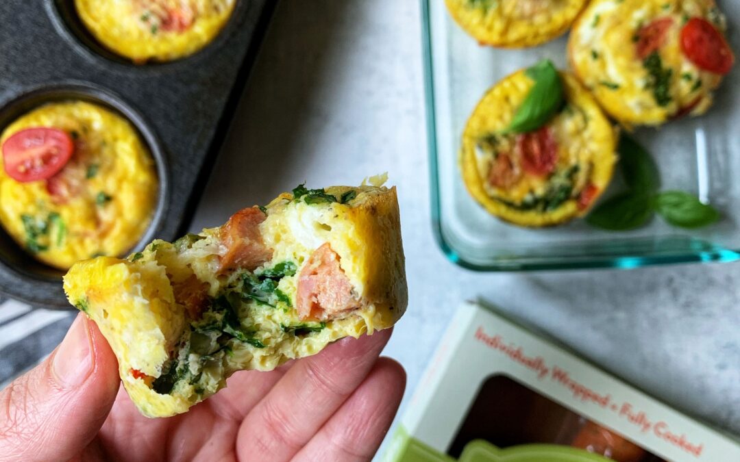 Baked Caprese Egg Cups