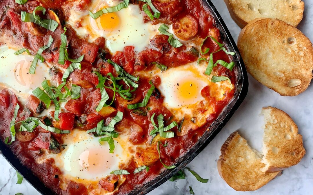 Chicken Sausage & Veggie Loaded Shakshuka