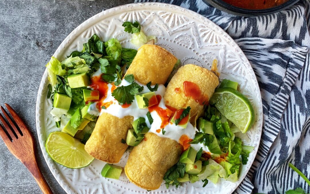 Baked Sausage Breakfast Taquitos